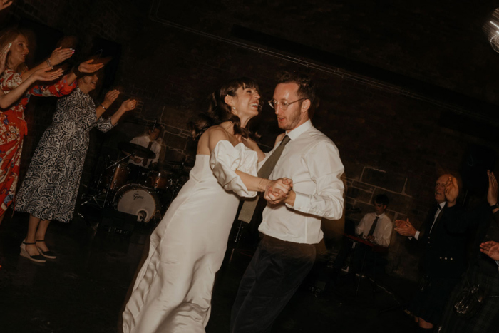 Couple dance on the dancefloor