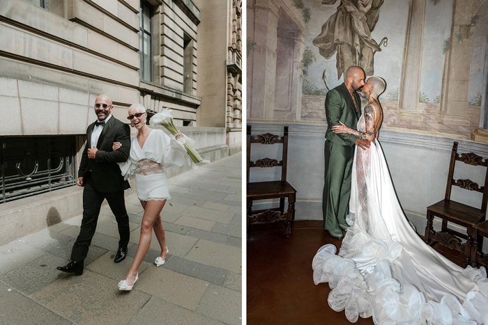 Ava Black and Mikey Davidson's wedding in Glasgow and Italy