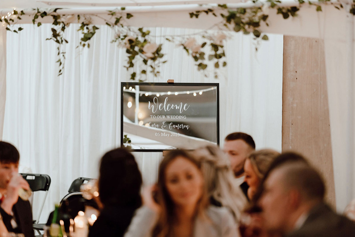 Wedding welcome sign