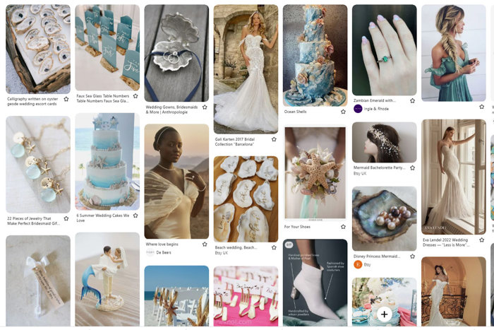 Mermaid themed Pinterest board