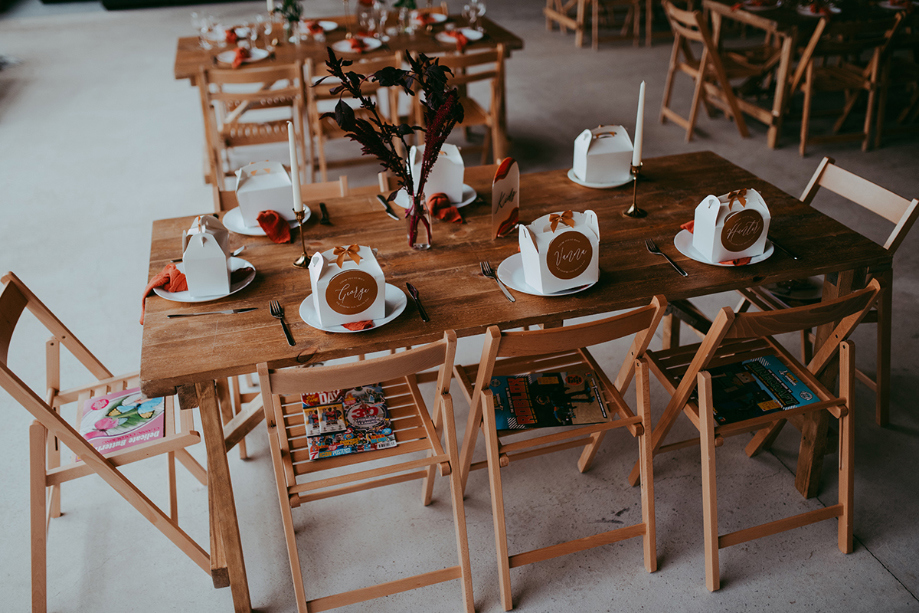 Kids table set up at Boreland Loch Tay