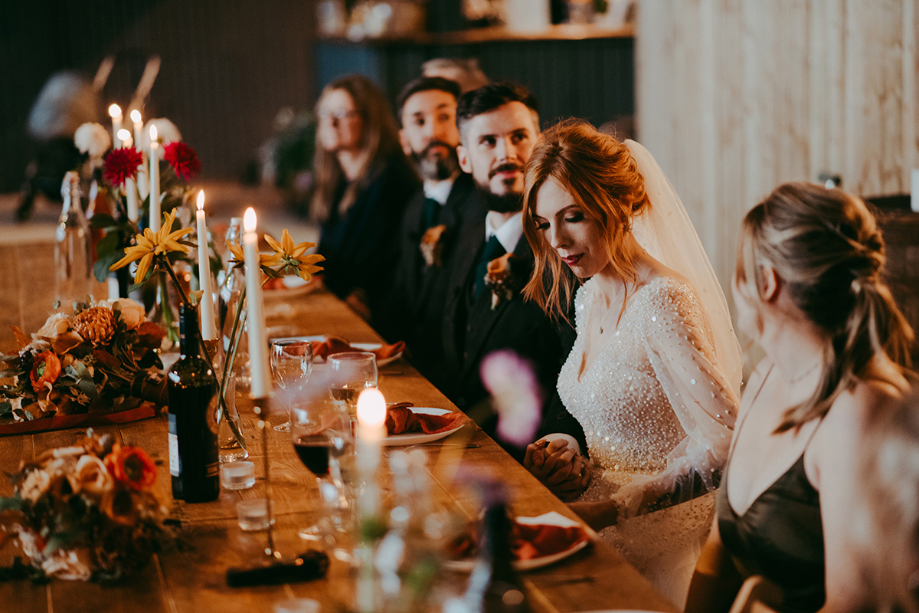 View of top table during speeches