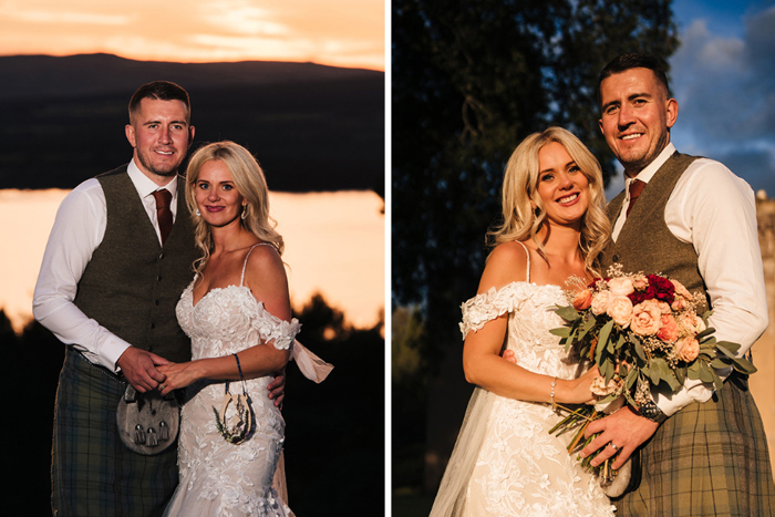 Couple portraits at sunset