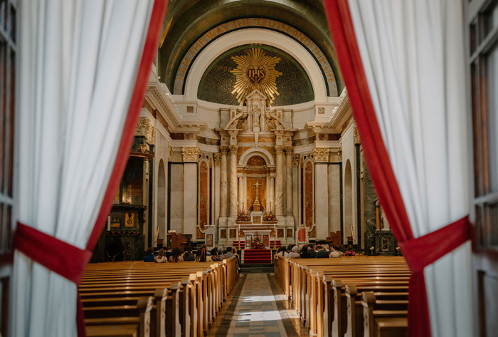 Interior of St Aloysius Church in Glasgow