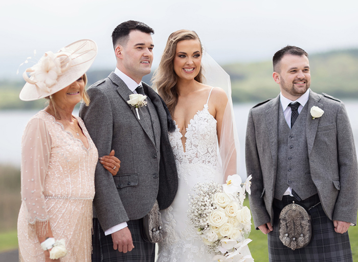 wedding group portrait 