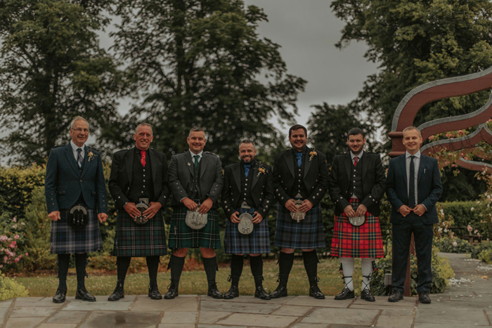 Image of the groom and groomsmen