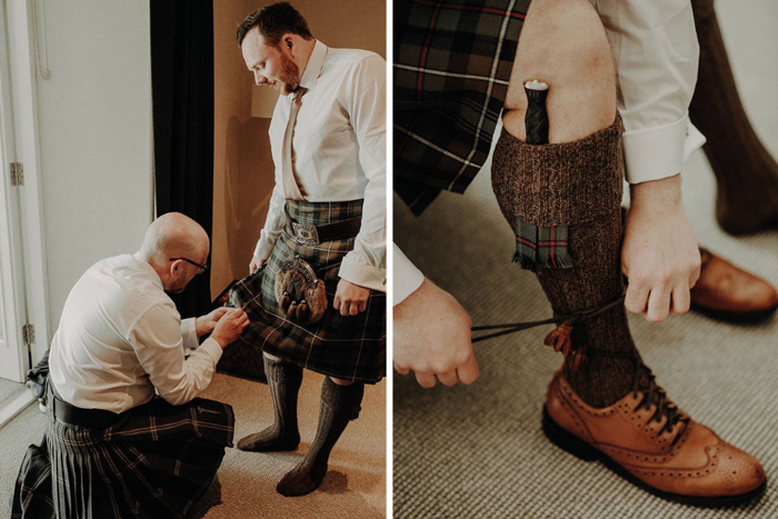 Groom Getting Ready