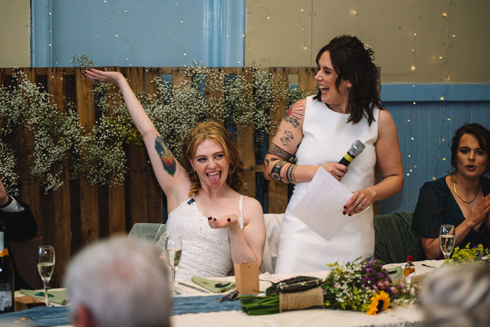 Bride Making Wedding Speech