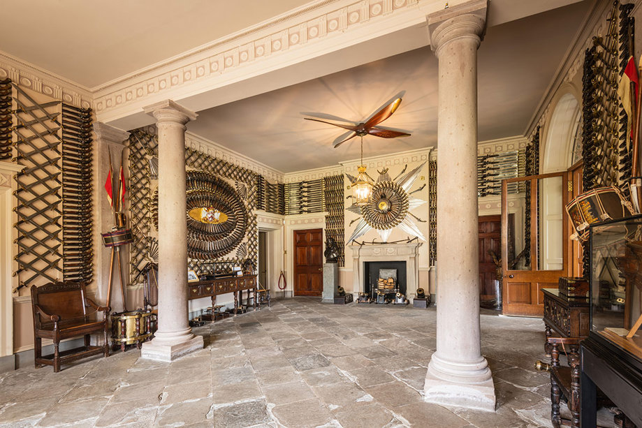 the armoury at Culzean Castle