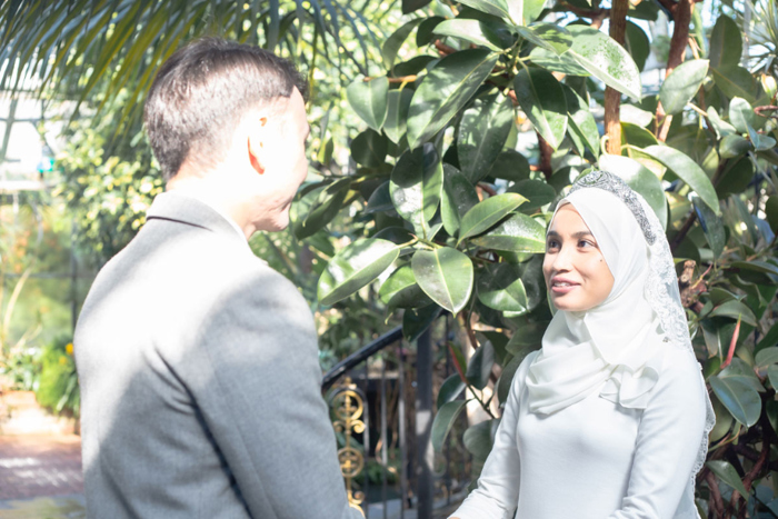 A Bride And Groom Wedding Ceremony At Inverness Botanic Gardens