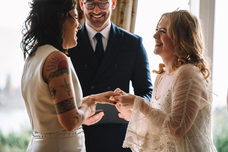 Brides Exchanging Rings