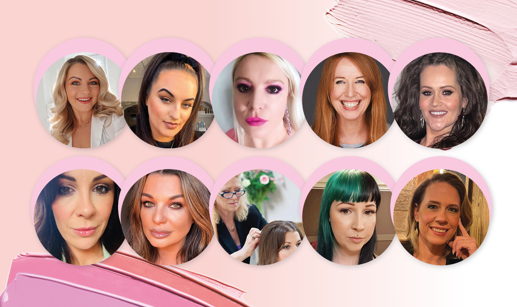 Image showing profile shots of ten makeup and hair specialists 