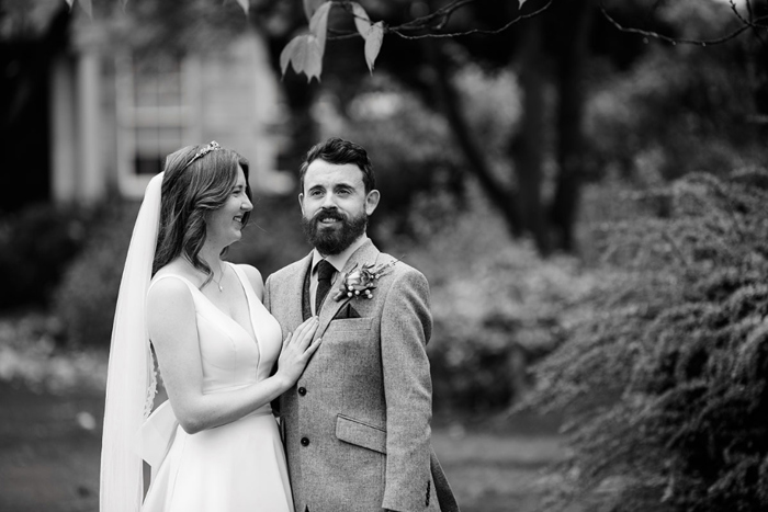 Black and white couple portrait 