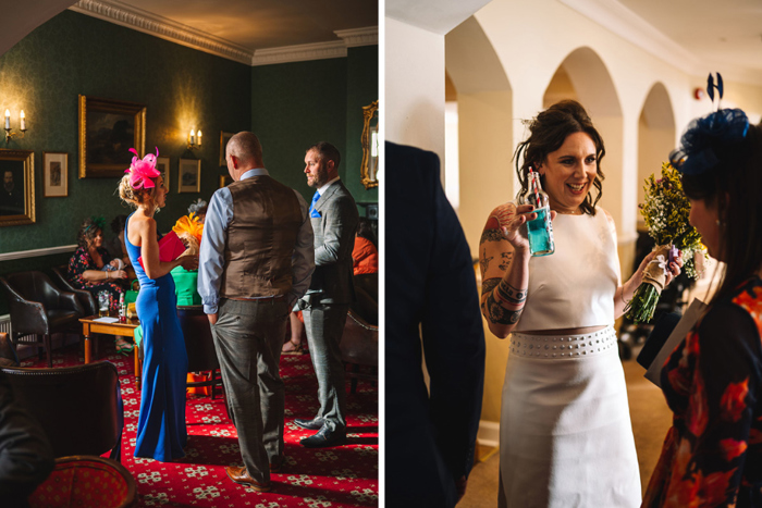 Wedding Guests And Bride At Fern Hill Hotel In Portpatrick