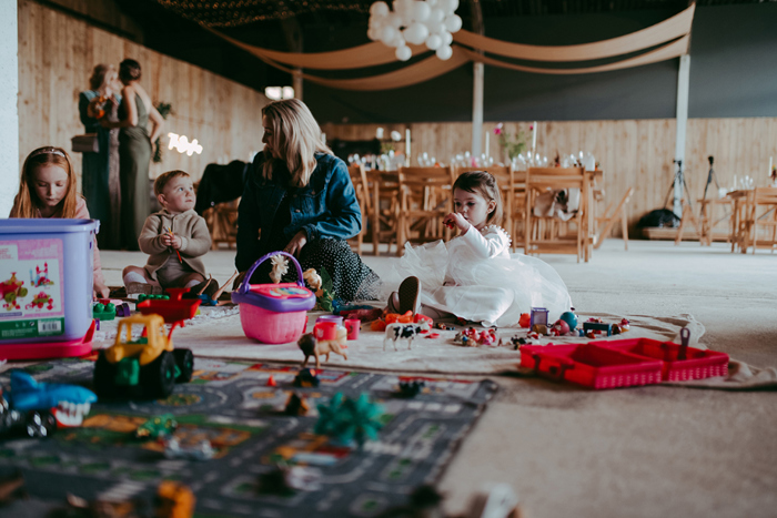 Kaitlyn's Kiddie Care watching the children during the wedding