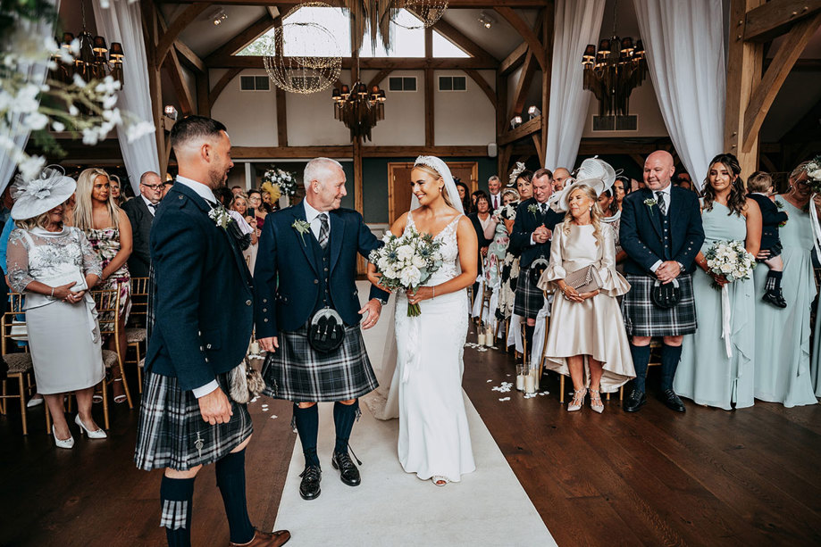 Wedding Ceremony Enterkine House Wedding By Daryl Beveridge Photography