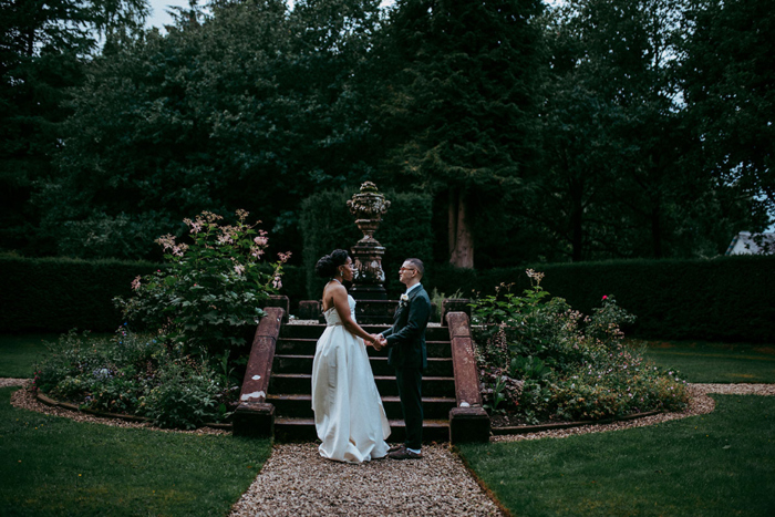 Couple portrait outside