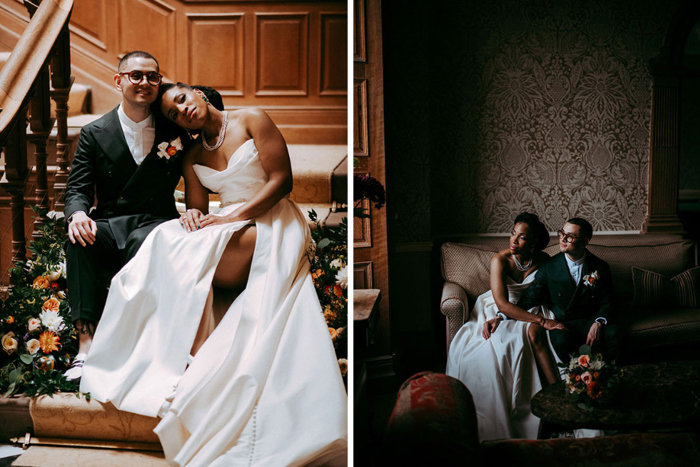 Indoor couple portraits