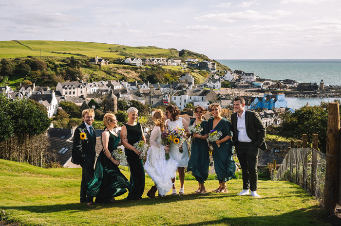 Group Wedding Photo Portpatrick