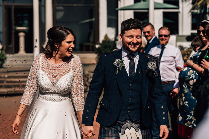 Bride And Groom Portrait At Lochgreen By Tandem Photo