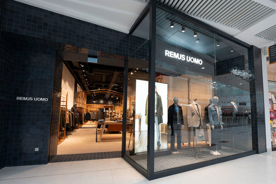 Exterior of Remus Uomo store at Braehead Shopping Centre in Glasgow