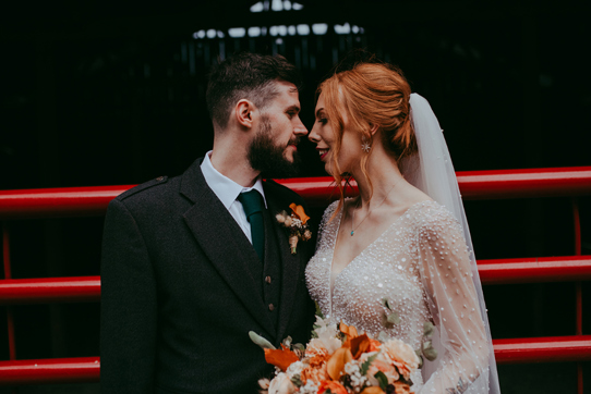 Moody couple portrait by Pocket Square Photography