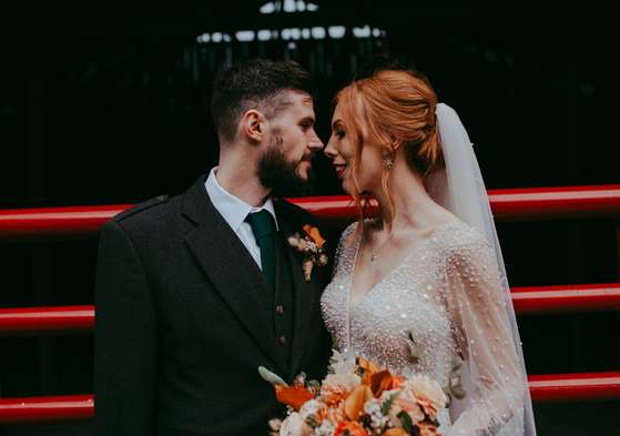 Moody couple portrait by Pocket Square Photography