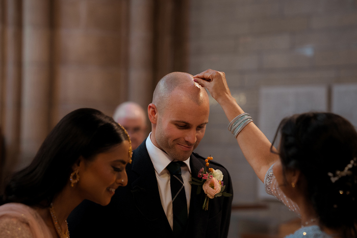 A Wedding Ceremony At Glasgow University Memorial Chapel