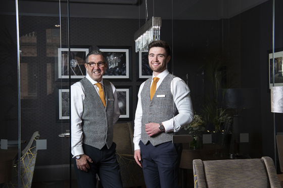 Steve and Kieran Coll, 2nd and 3rd generation family jewellers