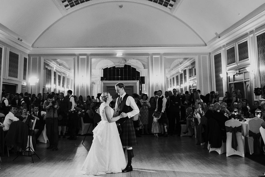 Bride and grooms first dance